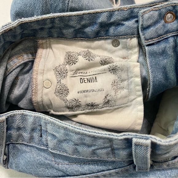 Lovers + Friends Logan High Rise Tapered Distressed Jeans 23 - Picture 8 of 15